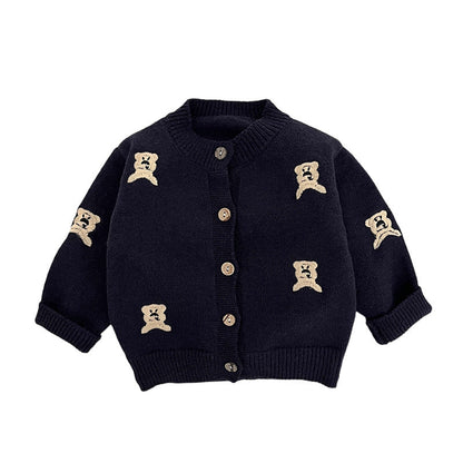 Autumn Fashion Knitted Cardigan Cute Kids Coat