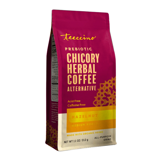 Café de hierbas de achicoria y avellana