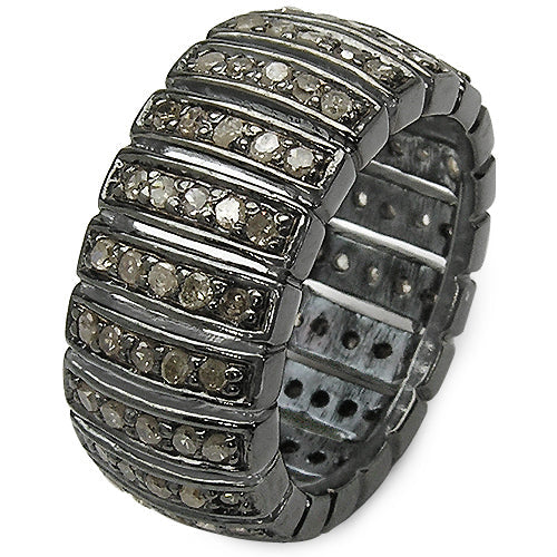 1.25 Carat Genuine TLB Diamond .925 Sterling Silver Ring