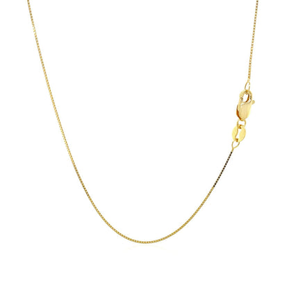 14k Yellow Gold Classic Box Chain 0.6mm