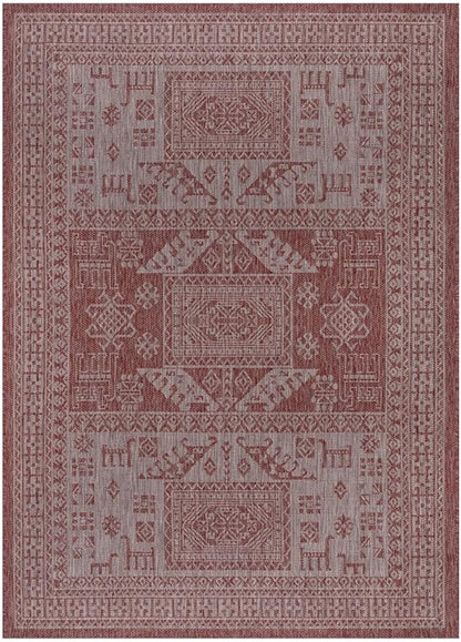 Keen Home Design Terrace Outdoor Area Rug - 4x6 Washable Indoor/Outdoor Rug for Patio, Kitchen, Balcony, Beach, Garden, Deck and Porch, Size: 3'10"x5'7"