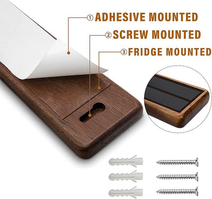 Magnetic Knife Strips, Magnetic Knife Holder for Wall 16 Inch, Acacia Wood Knife Magnetic Strip Use as Knife Bar, Knife Holder for Kitchen Utensil Organizer