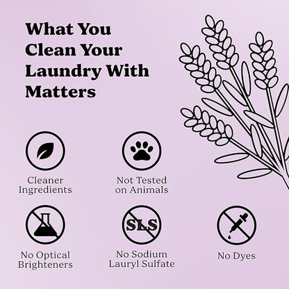 Pronounce Laundry Detergent Powder Alternative | Earth-Derived Ingredients, Eco-Friendly, Safer for Sensitive Skin, Eczema, and Babies. Stain + Smell Fighting. HE Safe (Lavender, 120 Loads).