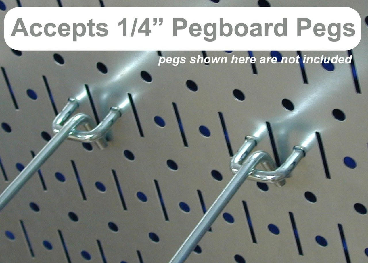Pro-Grade Pegboard Organizer Kit - Galvanized Pegboard with Accessories