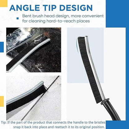 3Pcs Crevice Cleaning Brush Tool, Grout Brush Cleaning Supplies, Home Essentials, Bathroom Cleaning Brush Multifunctional Gap Scrub Hard Bristle Crevice Cleaning Brushes for Household Use