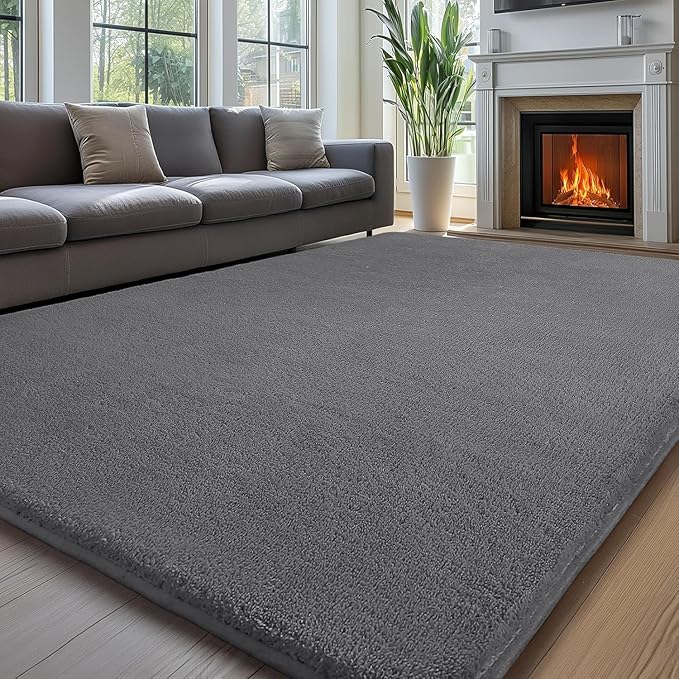 Sour Lemon 5x7 Area Rugs for Living Room, Soft Large Area Rug Fluffy Rugs for Bedroom，Machine Washable Area Rug Non Slip Carpet Rug for Living Room Playroom Kids Room Home Decor