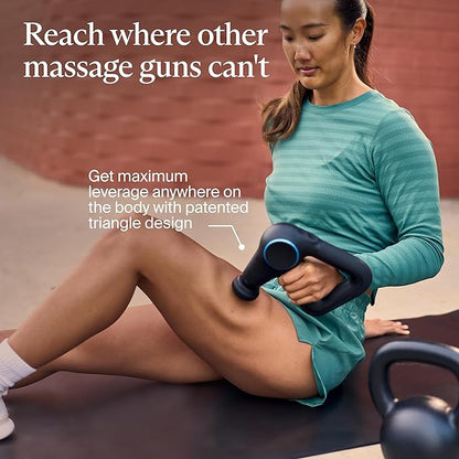 TheraGun Therabody Prime Plus Heated, Powerful Massage Gun for Enhanced Warm-Up & Workout Recovery - Quiet Deep Tissue Massager for Body and Back Pain Relief - Leg & Back Massager with Heat