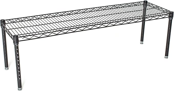 Omega Products Corporation 14" Deep x 30" Wide x 14" High Black Stationary Dunnage Rack