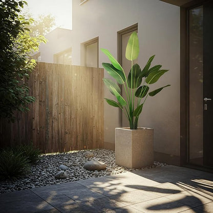 Worth Garden Artificial Bird of Paradise Plant 5.9ft, Tall Faux Tropical Tree for Home and Office Décor, Lifelike Greenery for Indoor and Outdoor Use