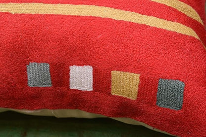 Kandinsky Abstract Pillow Cover - Red, 18x18, Modern, Abstract, Home Decor, Couch, Sofa, Bed, Chair, Loveseat, Living Room, Bedroom, Porch, Outdoors, Office
