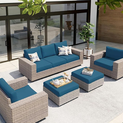 hyha Waterproof Couch Cushion Covers, Sectional Sofa Slipcovers Washable, L Shape Chaise Dog Couch Covers for Sectional Sofa, Universal Furniture Protector (1 Piece for Chaise XL, Deep Teal)