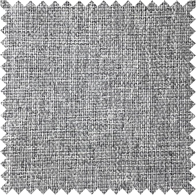 Macochico 100”Wx96”L Pinch Pleated 100% Blackout Linen Curtains Thermal Sliding Curtains for Bedroom Living Room Sliding Glass Door Farmhouse Shabby Chic Light Grey Drapery with Tieback 1 Panel