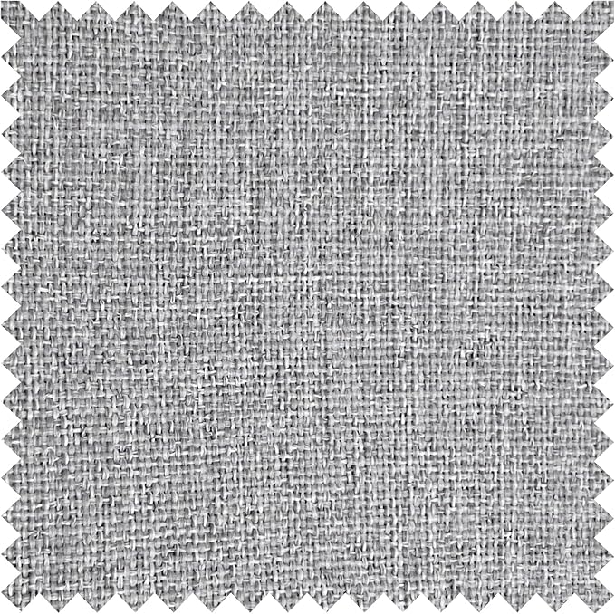 Macochico 100% Blackout Pinch Pleated Linen Curtains 84 Inch Length Thermal Blackout Curtains for Bedroom Living Room Nursery Browish Grey Farmhouse Burlap Curtains with Tieback 52”Wx84”L 1 Panel