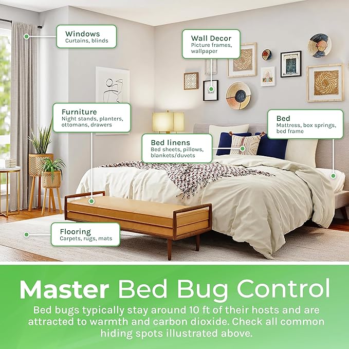 Bed Bug & Lice Extra Strength Elimination Duo - Includes 24 oz Lice & Bed Bug Spray & 32 oz Laundry Additive - environmentally responsible Formula - Pest Control for Home & Travel