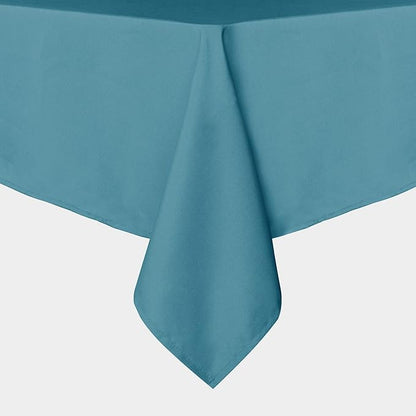 Sancua Rectangle Tablecloth - 90 x 132 Inch - Stain and Wrinkle Resistant Washable Polyester Table Cloth, Teal