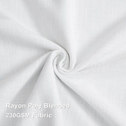 Vision Home White Pinch Pleated Full Blackout Curtains Thermal Insulated Window Curtains 108 inch for Living Room Bedroom Room Darkening Pinch Pleat Drapes with Hooks Back Tab 2 Panel 40" Wx108 L