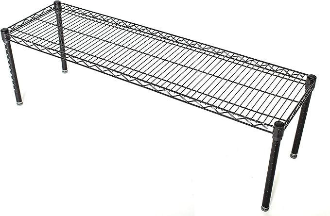 Omega Products Corporation 18" Deep x 36" Wide x 14" High Black Stationary Dunnage Rack