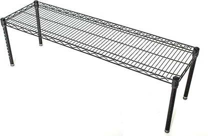 Omega Products Corporation 18" Deep x 60" Wide x 14" High Black Stationary Dunnage Rack