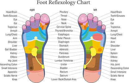 TOFL - Wooden Foot Massager - Natural Acupressure Reflexology Massage Roller for Relaxation and Stress Relief