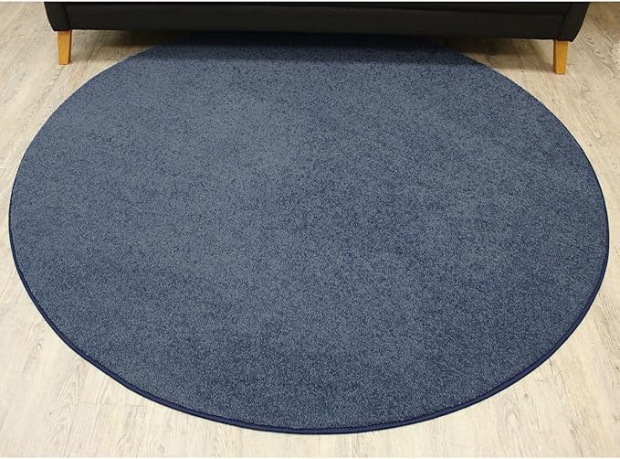 KOECKRITZ Soft and Colorful Kids Classroom Area Rugs (Passes Flammability Pill Test) Many Sizes and Bright Colors to Select from (7' x 9', Navy)