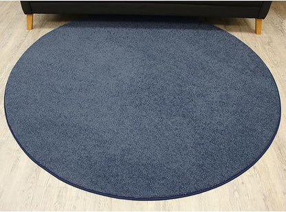 KOECKRITZ Soft and Colorful Kids Classroom Area Rugs (Passes Flammability Pill Test) Many Sizes and Bright Colors to Select from (8' x 12', Navy)