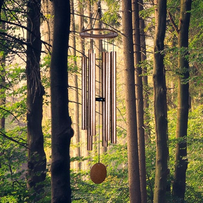 36 Inch Wind Chimes for Outside Deep Tone Sound Like Church Bell Memorial Christmas Copper Vein Thickness of Tube is 2.1mm Taiwan Made