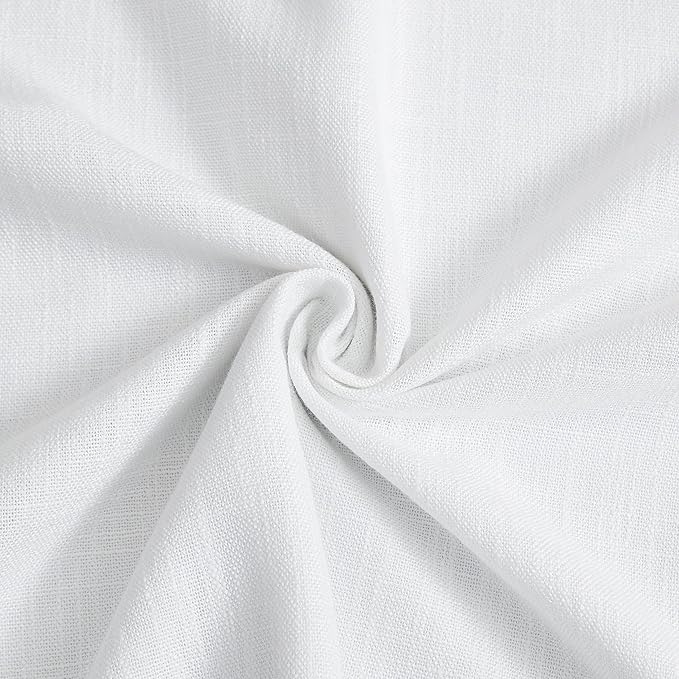 Vision Home White Pinch Pleated Full Blackout Curtains Thermal Insulated Window Curtains 84 inch for Living Room Bedroom Room Darkening Pinch Pleat Drapes with Hooks Back Tab 2 Panel 40" Wx84 L