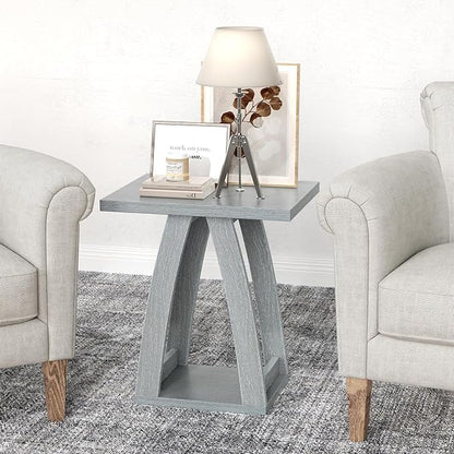 End Table, Side Table, Nightstand, Sofa Side Table with Shelf, Modern End Table for Living Room, Bedroom