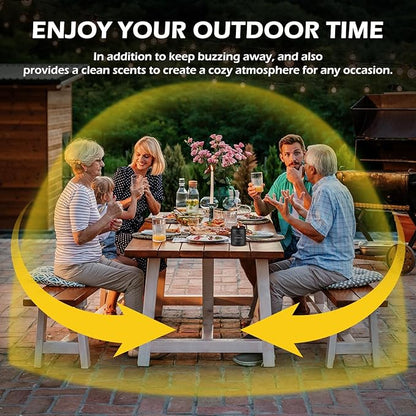 Outdoor Candle Set | Citronella/Mint/Eucalyptus/Lemongrass Summer Scented, Natural Candle Gifts - 4Pack Candles - Citronella Candles for Indoor or Outdoor Use - 28 oz,200 Hours Burn Time