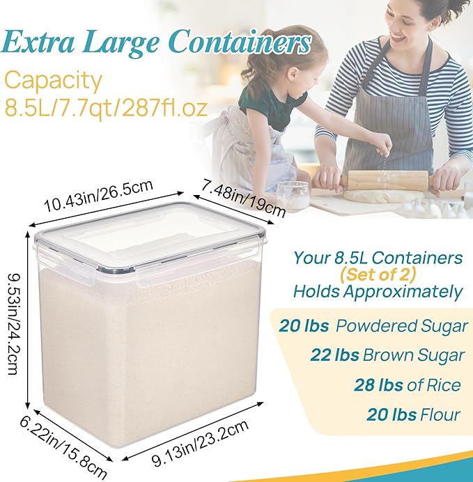 Vtopmart 8.5L Large Food Storage Containers