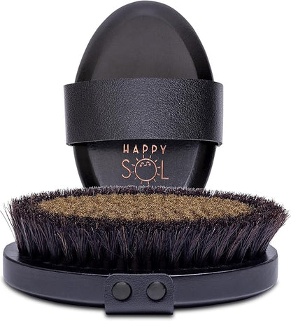 Copper Body Brush - Dry Brushing Body Brush with Ion Charged Copper Bristles, Glowing Skin, Lymphatic Drainage and Blood Circulation Improvement