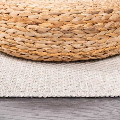 CAMILSON Easy Jute Rug 9x12, Indoor Outdoor Off-White Farmhouse Area Rugs for Living Room Patio and Kitchen Rug, Solid Woven Design, Easy-Cleaning, Washable Outside Carpet Alfombras (9 x 12)