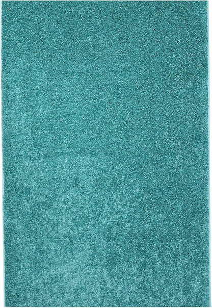 KOECKRITZ Soft and Colorful Kids Classroom Area Rugs (Passes Flammability Pill Test) Many Sizes and Bright Colors to Select from (5' x 8', Surf)