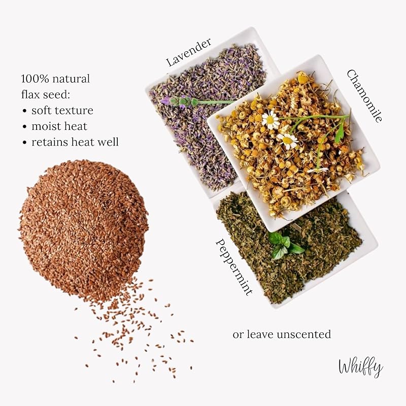 Large Microwave Heating Pad with Flax Seed, Scented or Unscented, Good For Back Pain or Cramps, Moist Heat Therapy or Ice Pack, Microwavable Bean Bag, 6" x 12" (Roses, No Added Herbs)