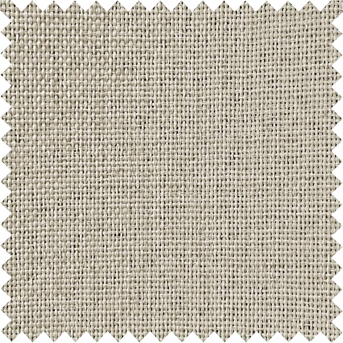 Macochico Pinch Pleated Blackout Linen Curtains 96 Inches Long 100% Light Blocking Burlap Curtains for Bedroom Living Room Thermal Window Panels with Tieback 72”Wx96”L Ivory White 1 Panel