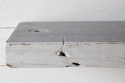 Urban Legacy Reclaimed Barn Joist Deep Floating Shelves | Deep Shelves with Low Profile Shelf Bracket with High Weight Capacity, Set of 2 (36" x 11" x 2.5", Rustic Gray)