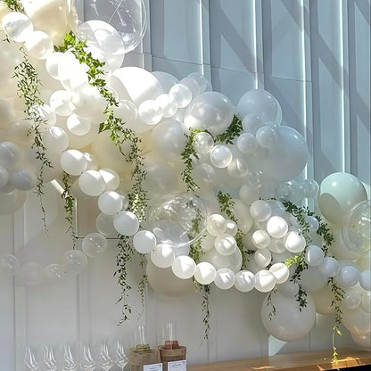 Clear Quick Link Balloons, 100PCS 6 Inch Small Bubble Linking Balloons for Making Balloon Wall Heart Arch, Tails Balloon for Wedding Birthday Baby Shower Engagement Graduation Party Decorations