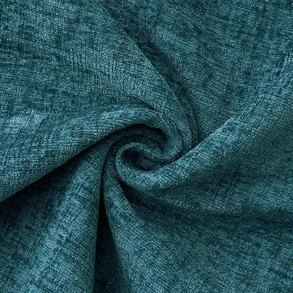 MIULEE Pack of 2 Couch Throw Pillow Covers 18x18 Inch Coastal Dark Teal Farmhouse Decorative Pillow Covers with Stitched Edge Soft Chenille Solid Dyed Spring Pillow Covers for Sofa Bed Living Room