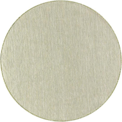 Keen Home Design Terrace Outdoor Round Rug - 5ft Round Washable Indoor/Outdoor Rug for Patio, Kitchen, Balcony, Beach, Garden, Deck and Porch, Size: 5'3" Round