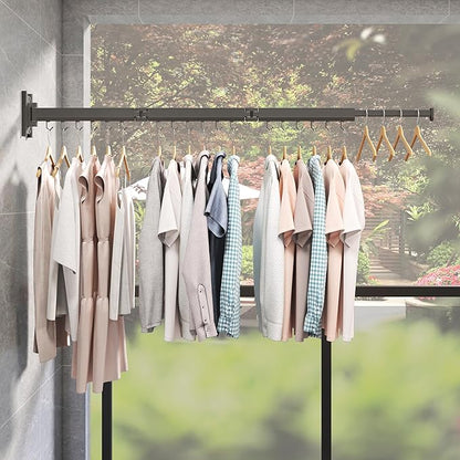 Laundry Drying Rack,Drying & Clothes Rack,Wall Mounted,Retractable & Collapsible, Grey