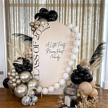 White Quick Link Balloons - 100PCS Linking Balloons for Wedding, Birthday, Baby Shower, Engagement, Graduation Party Decorations (10inch)