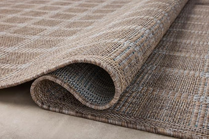 Loloi Amber Lewis Topanga Collection TOP-01 Natural/Bone 5'-3" x 7'-6" Indoor/Outdoor Area Rug