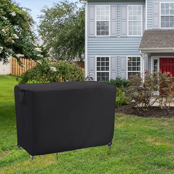 Kingling Outdoor Prep Table Covers, Waterproof Stainless Steel Table Cover Metal Table Cover Protection for Patio Kitchen Prep/Work Tables - 60''L x 30''W x 34''H