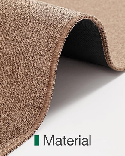 LUMI Indoor Door Mat 32"x47", Ultra Thin Low Profile Non-Slip Doormat for Home Entrance, Absorbent & Stain-Resistant Welcome Mats, Washable Entryway Mat for Front Door, Patio, Porch, Camel