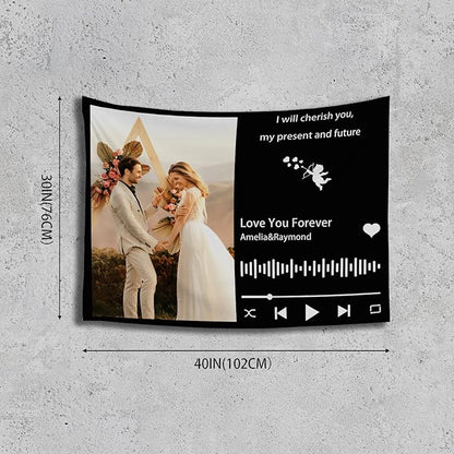Custom Tapestry For Wall Bedroom Custom Backdrop Personalized Image Text Photo Customized Funny Tapestry Banners And Signs Song Horizontal Tapestrys