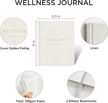And Per Se Wellness Journal, Undated Daily Wellness Planner to Practice Positive Thinking, Mindfulness & Reflection, 91 Days Self-Care Journal For Women & Men(Beige)