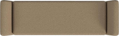 HomePop Modern Storage Bench with Wood Legs Home Décor|Bench with Storage for Living Room & Bedroom - Brown Boucle