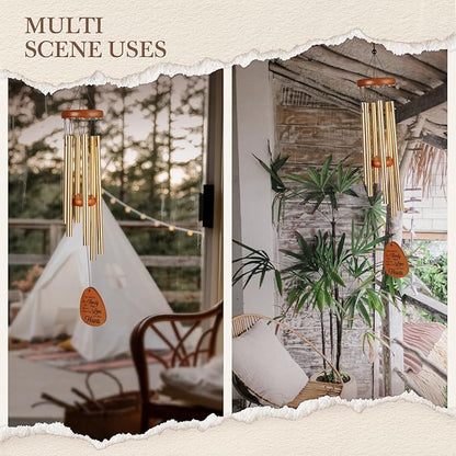 40th Wedding Anniversary Wind Chime, Happy 40th Anniversary Romantic Gifts for Couple, Parents, Wife, Husband, Friends, Ruby Wedding Anniversary's Keepsake Gifts Ideas