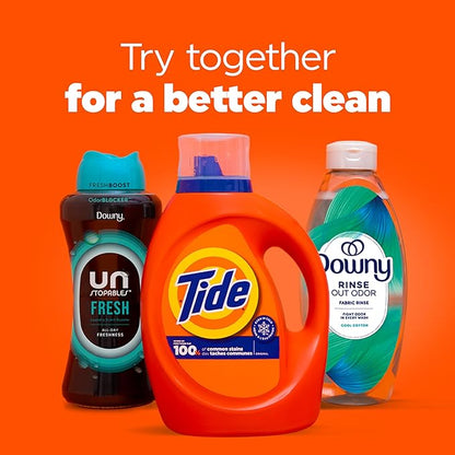 Tide Liquid Laundry Detergent, Original, 64 loads, 84 fl oz, HE Compatible (Packaging May Vary)