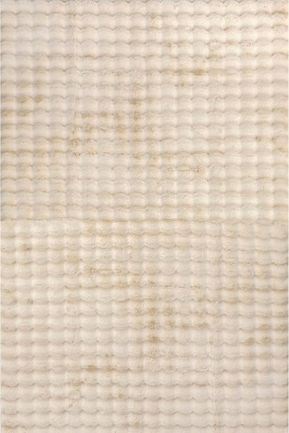 nuLOOM 7'6' x 9'6' Cozy Plush Area Rug, Machine Washable, Non-Slip, Soft Fluffy Shag Carpet for Living Room Bedroom Kids Room Nursery Home Decor, Jeni Beige